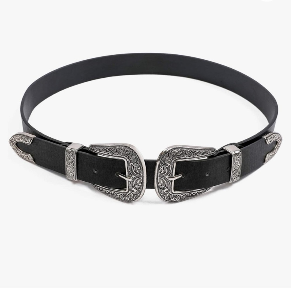 Western Double Buckle Belt